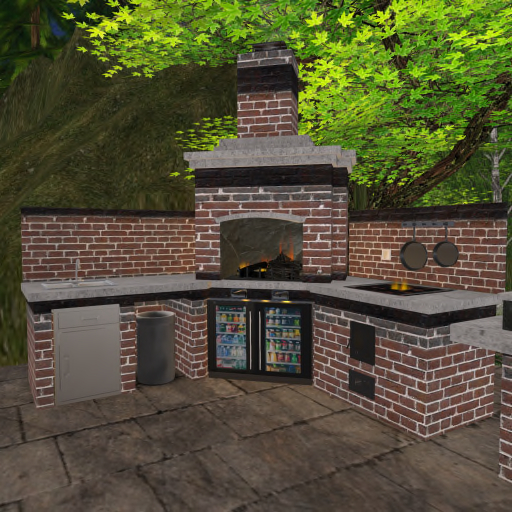Second Life Marketplace Outdoor Kitchen